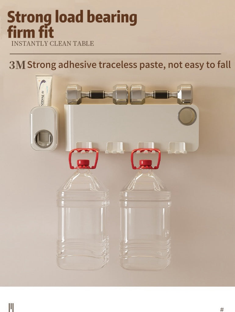 Punch-free toothbrush holder