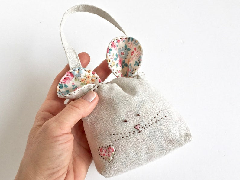 DIY Miss Mousy Bag Pattern Template - With Instructions