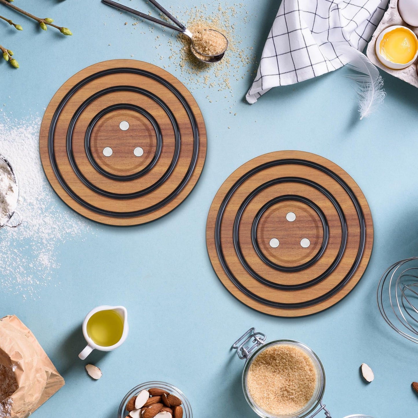 🔥Hot Sale🔥Magnetic Wooden Trivets