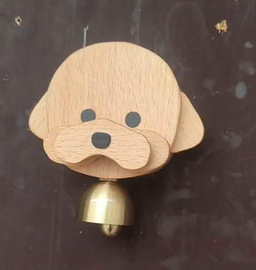 Custom Pet Handcrafted Wooden Doorbell Wind Chime