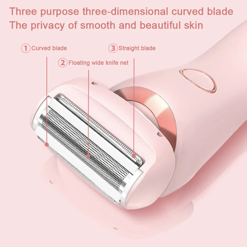 TrueSmooth™ 2 In 1 Epilator Glide Shaver: Smooth & Effortless Beauty