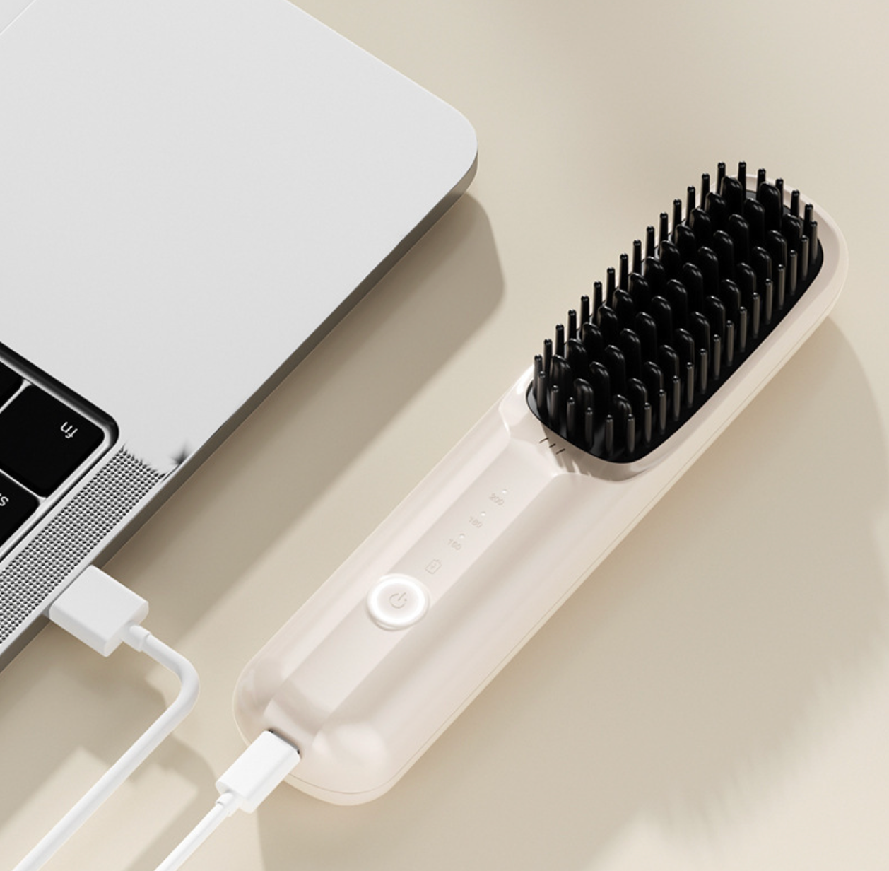 2-in-1 Portable Hair Straightener Brush PRO