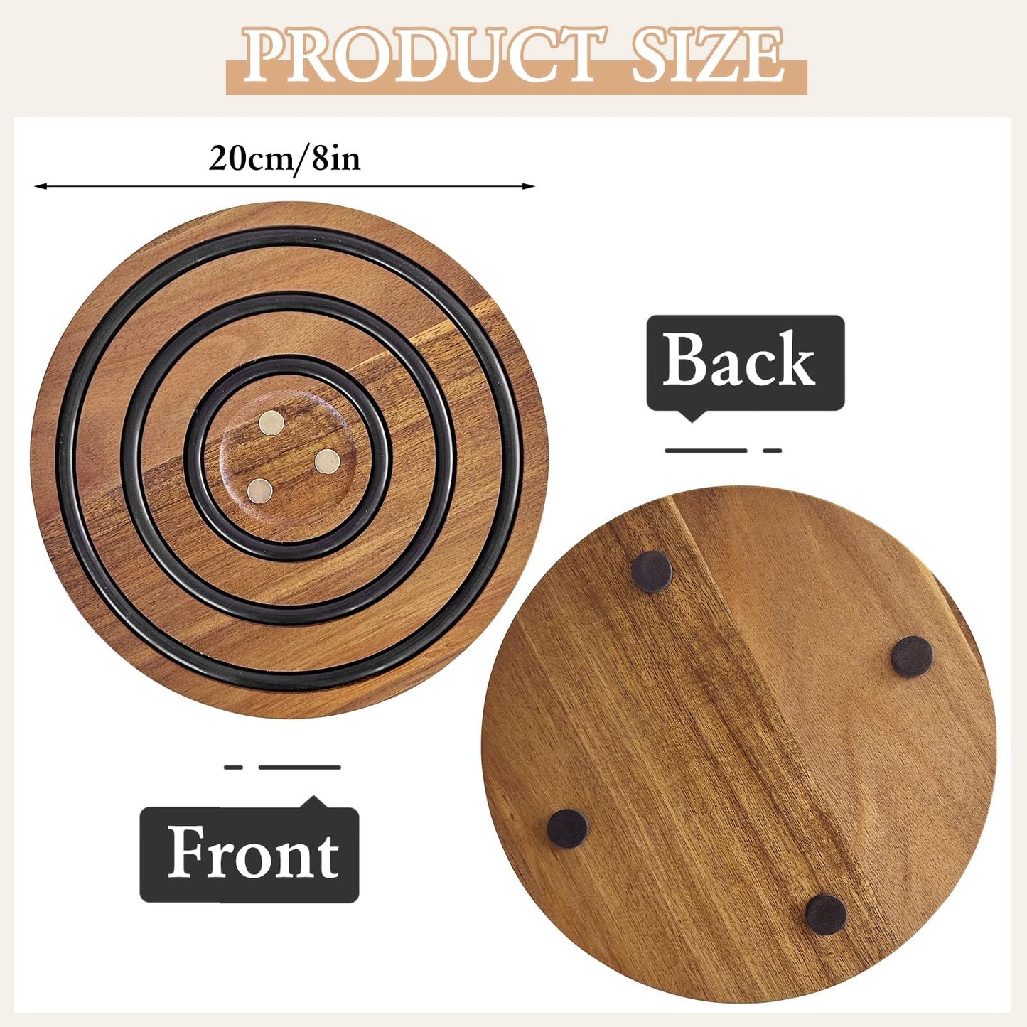 🔥Hot Sale🔥Magnetic Wooden Trivets