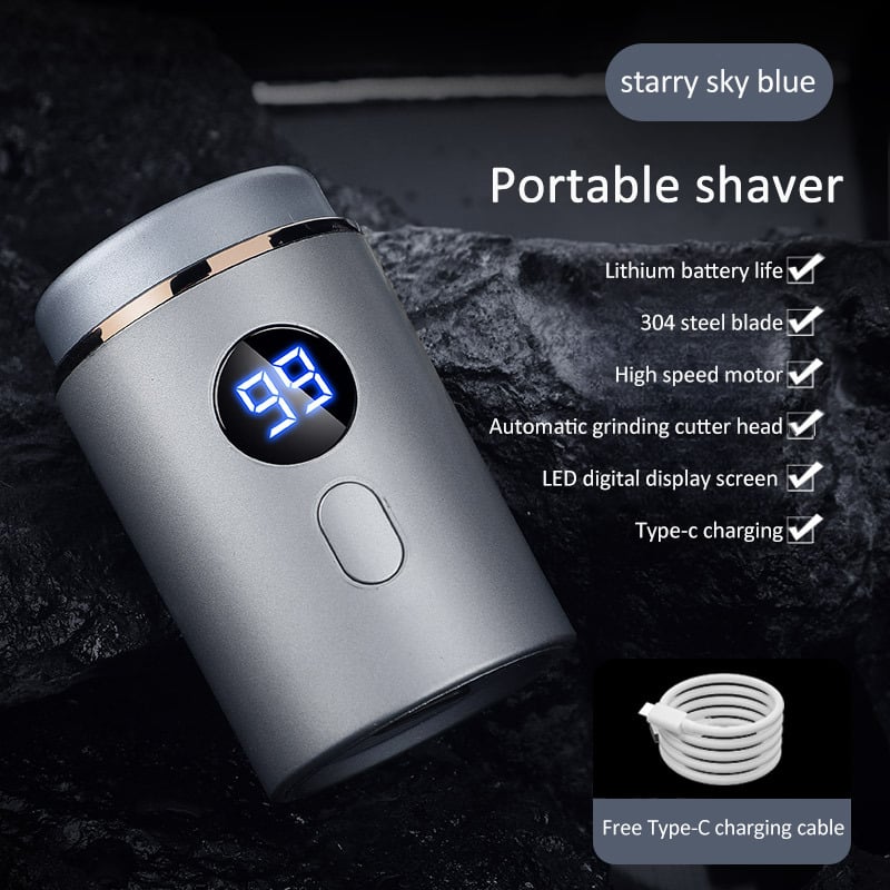 Mini Portable Rechargeable Shaver with Digital Display