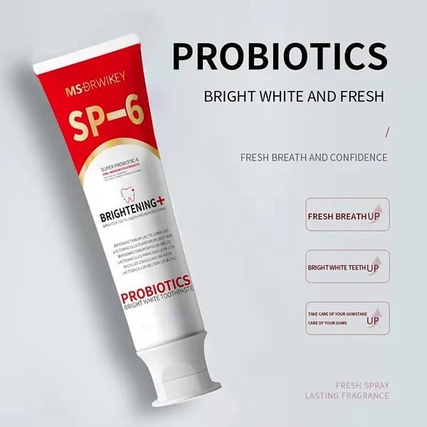 🎁Today Only $9.99🔥Super Probiotic-6 Toothpaste with 6 Probiotics oalance Oral microbiota strength