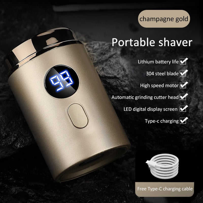 Mini Portable Rechargeable Shaver with Digital Display