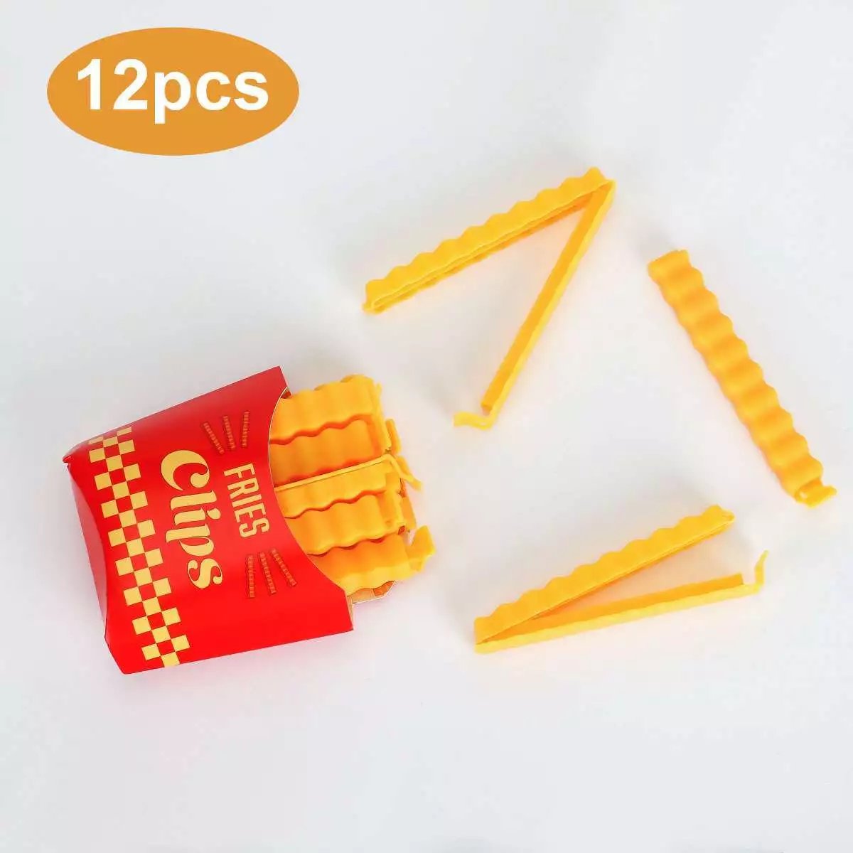 12pcs Fridge Magnetic Food Bag Clips