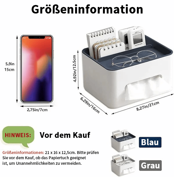 🔥Sommer-Schlussverkauf - 48% Rabatt🔥Multifunktionale Taschentuchbox