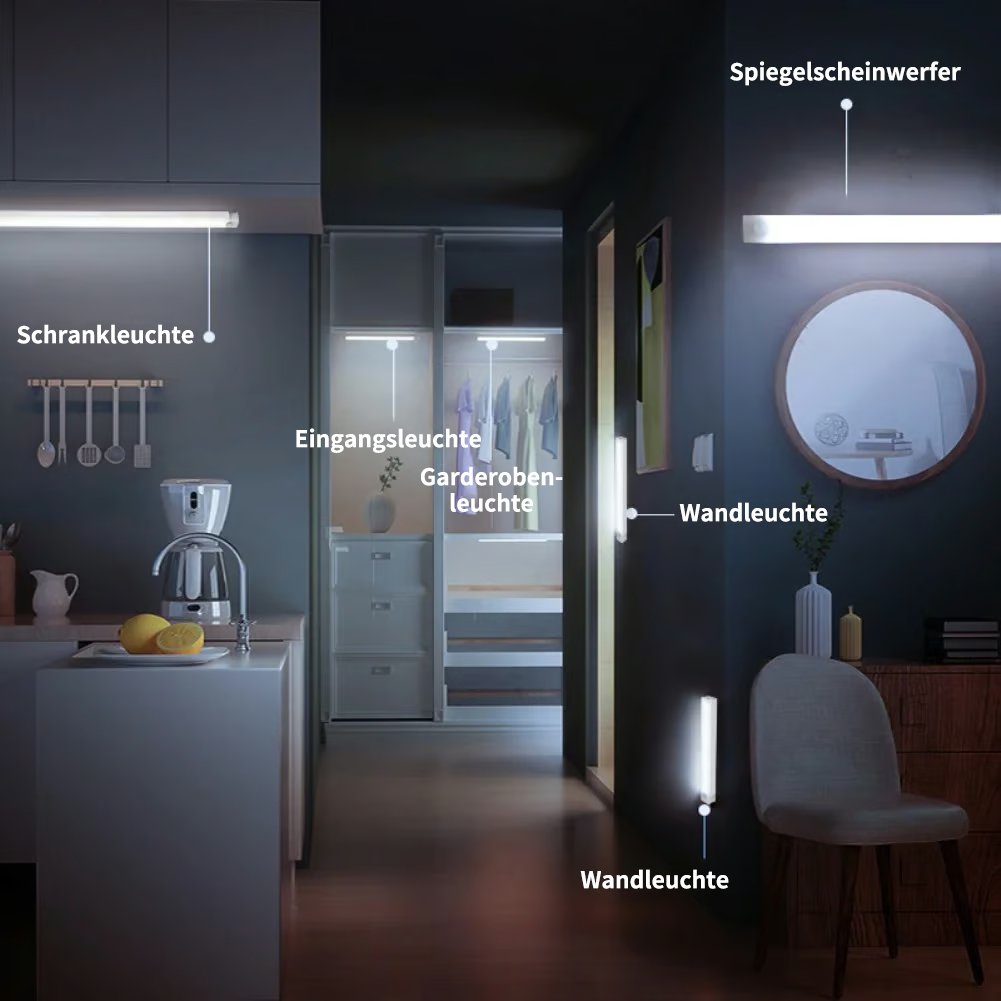 🏆Letzter Tag Verkauf 49% Rabatt🔥-💡Bohrfreie intelligente Sensor magnetische aufladbare LED-Leuchte