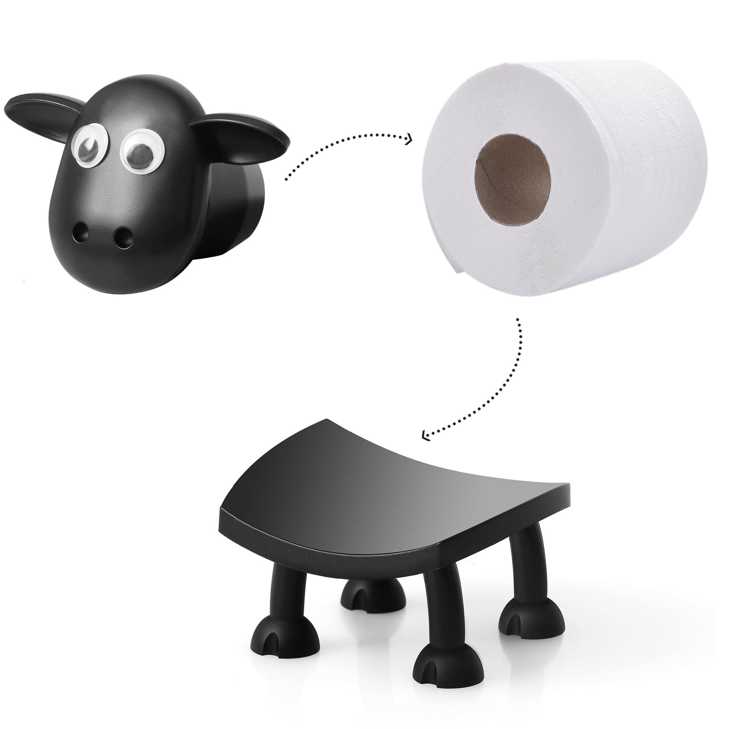 💥LAST DAY 49% OFF - Sheep Toilet Roll Holder