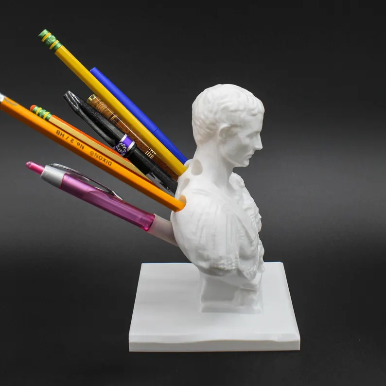 Julius Caesar desk pen holder