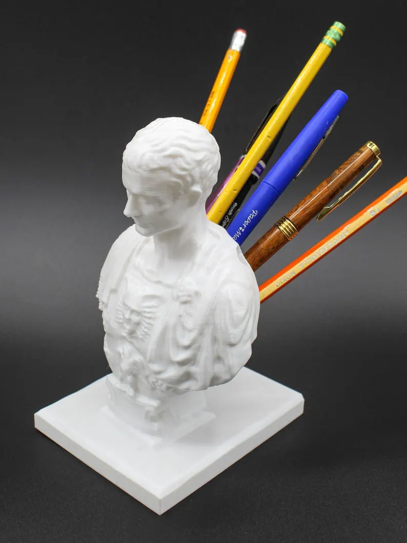 Julius Caesar desk pen holder