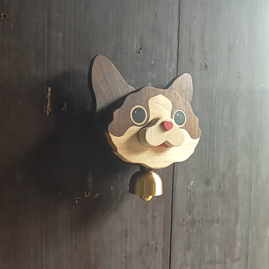 Custom Pet Handcrafted Wooden Doorbell Wind Chime