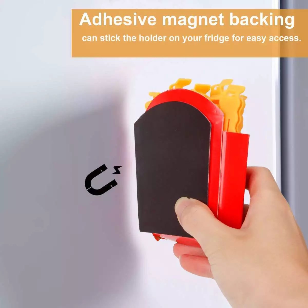 12pcs Fridge Magnetic Food Bag Clips