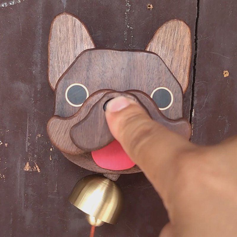 Custom Pet Handcrafted Wooden Doorbell Wind Chime