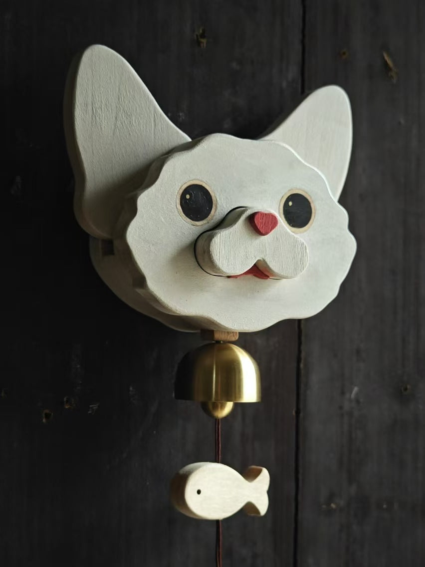 Custom Pet Handcrafted Wooden Doorbell Wind Chime