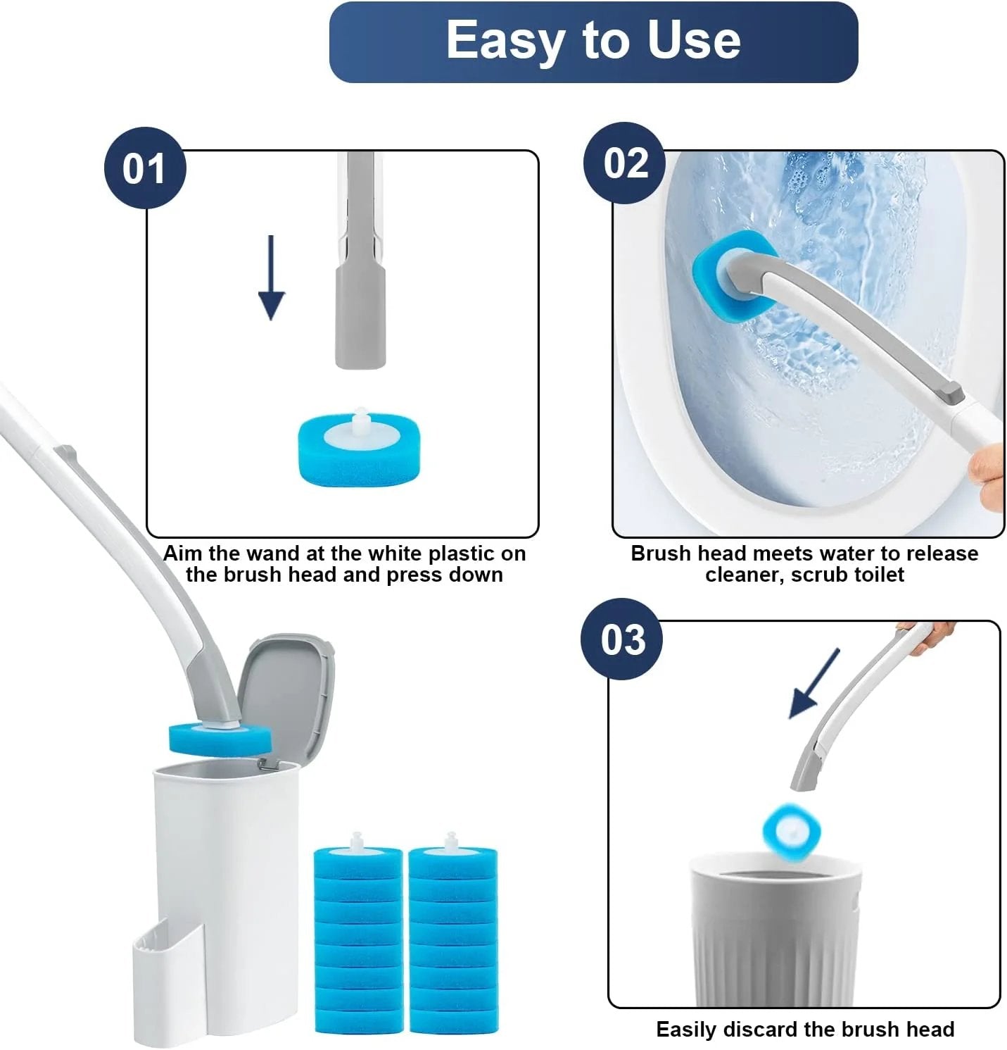 (🔥2024 Last Day Promotion-50%OFF) Disposable Toilet Cleaning System💧