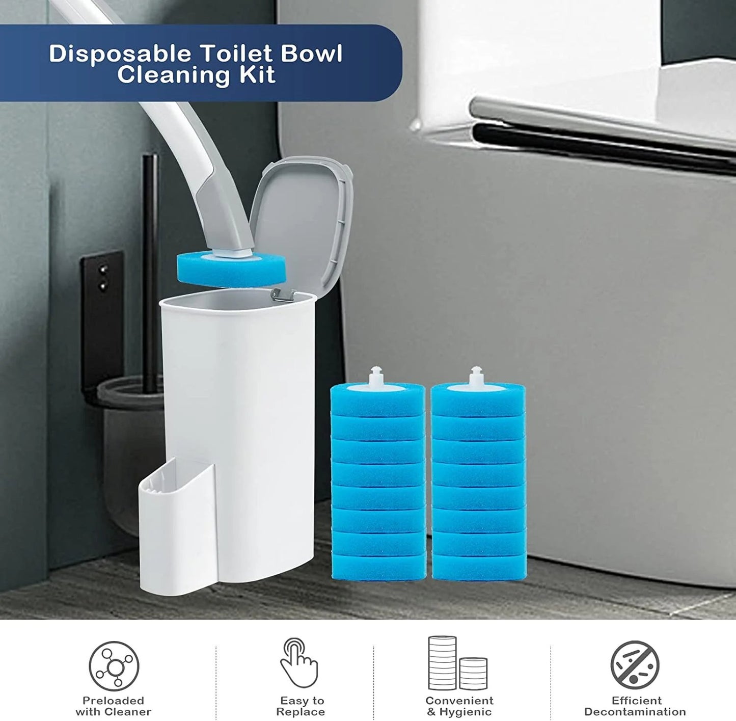 (🔥2024 Last Day Promotion-50%OFF) Disposable Toilet Cleaning System💧