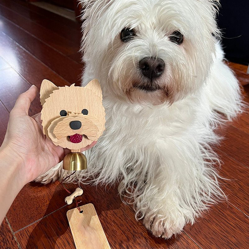 Custom Pet Handcrafted Wooden Doorbell Wind Chime