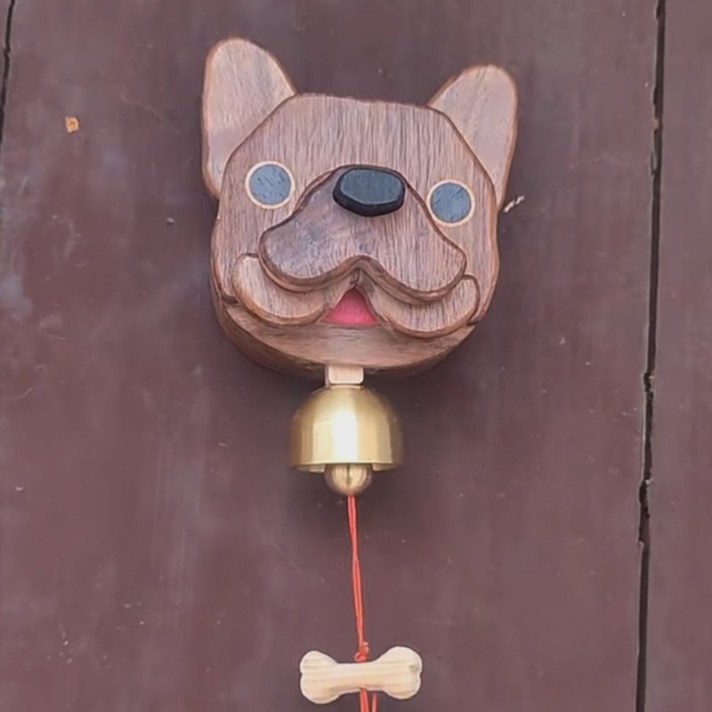 Custom Pet Handcrafted Wooden Doorbell Wind Chime