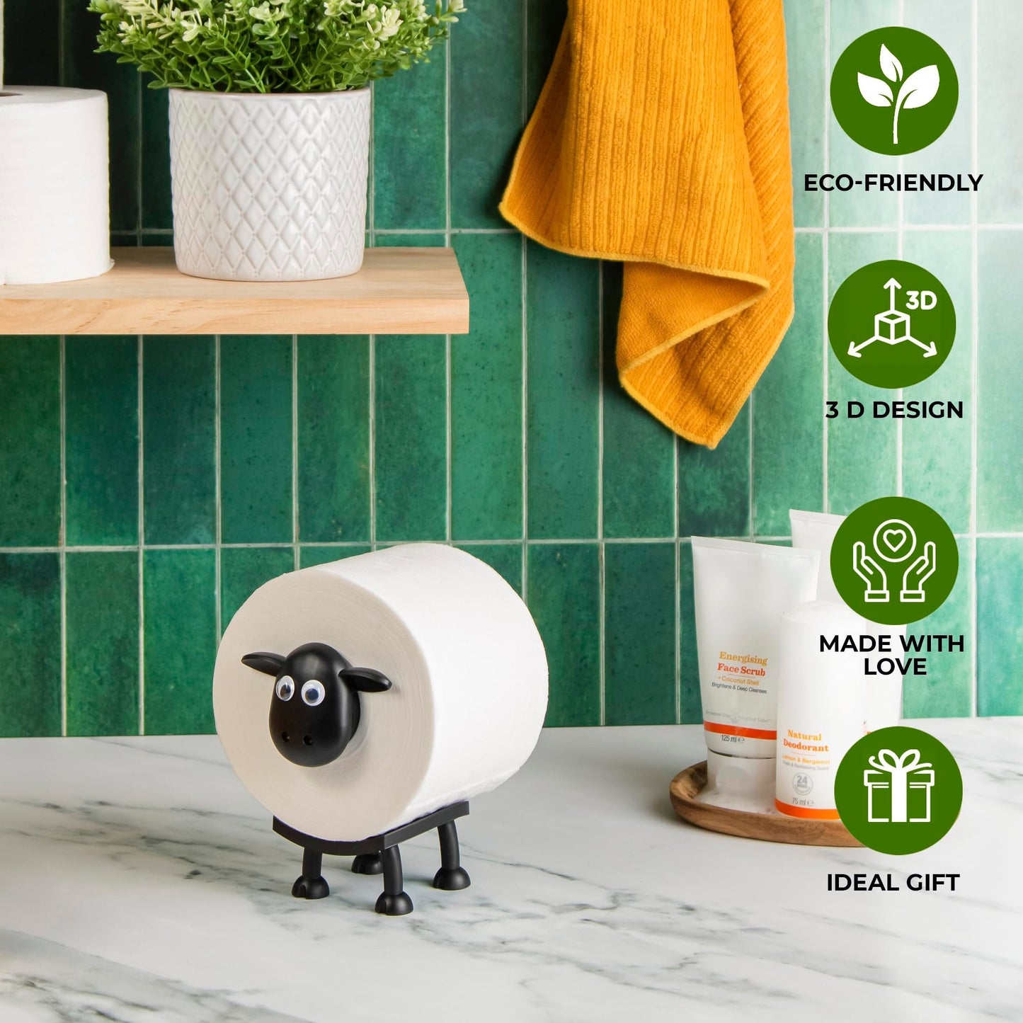 💥LAST DAY 49% OFF - Sheep Toilet Roll Holder